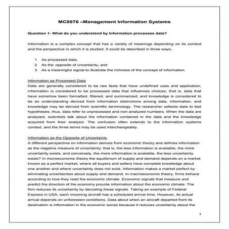 Master of Computer Application (MCA) – Semester 4  MC0076