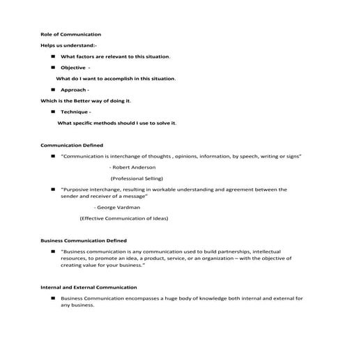 Managerial Communication 1