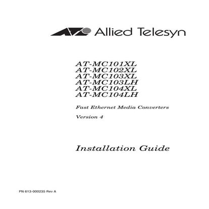 Mc100 installation guide