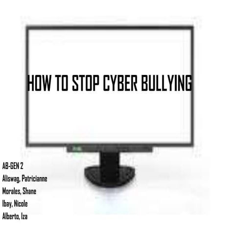 Cyberbullying powerpoint | PPTX