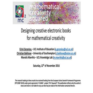 Designing creative electronic books...