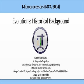 MCA-1.2-Evolution of 8085 microprocessor.pptx