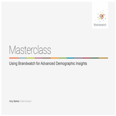 Brandwatch Masterclass: Charts | PPT
