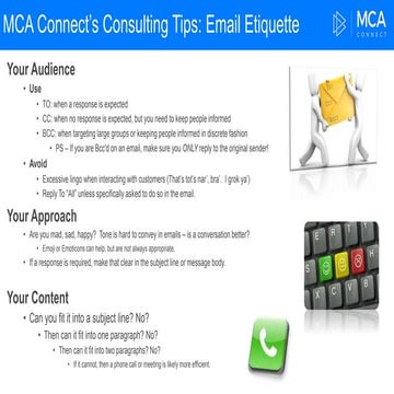 MCA Connect's Consulting Tips Series: Email Etiquette | PPTX