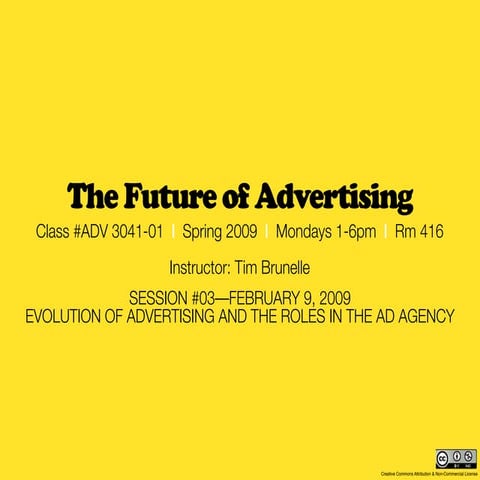 MCAD 2009 - Future of Advertising: session #03 recap (Feb 9)