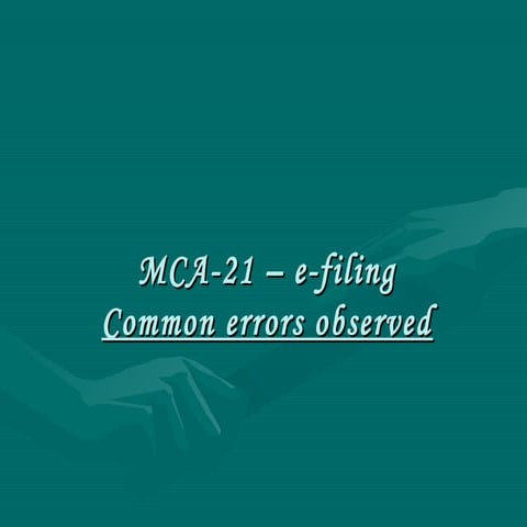 Mca e filling | PPT
