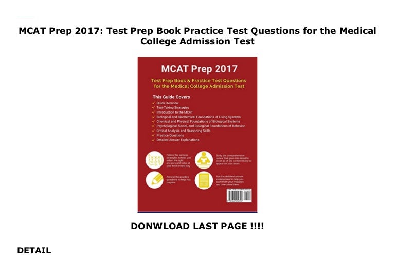 MCAT Prep 2017 Test Prep Book Practice Test Questions for the Medi…