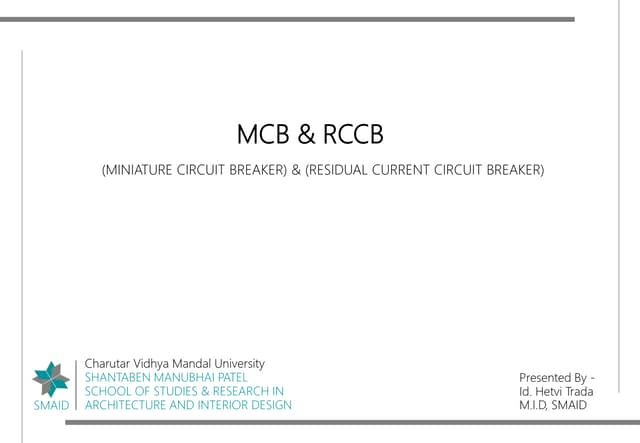 MCB & RCCB