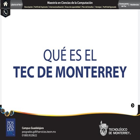 Maestría en Ciencias de la Computación - Tec de Mty - Campus Guadalajara