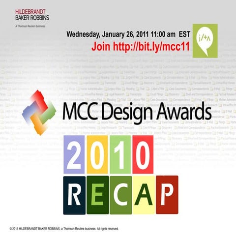 ILTA MCC Design Awards 2010 Winners Presentation Recap for WorkSite