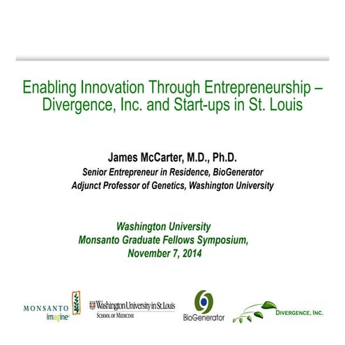 Mc carter enabling innovation washu 11.7.14