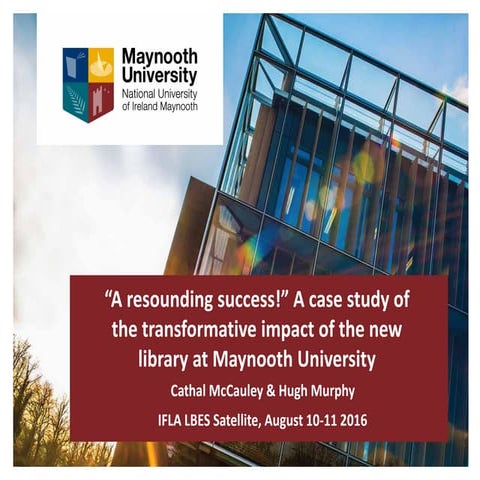 [McCauley & Murphy] ["A resounding success!" A case study of the transformati...