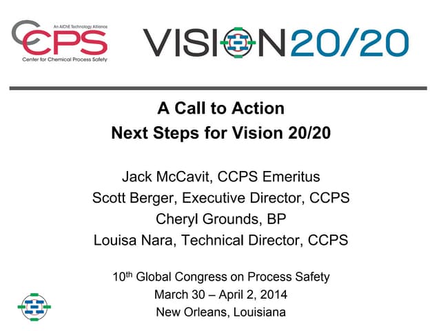 CCPS Vision 20/20 Presented at 10th GCPS