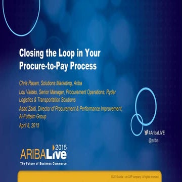 Closing the Loop in Your Procure-to-Pay Process