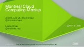 Montreal Cloud Computing Meetup - M...