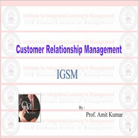 Crm unit ii (building customer relationship management)