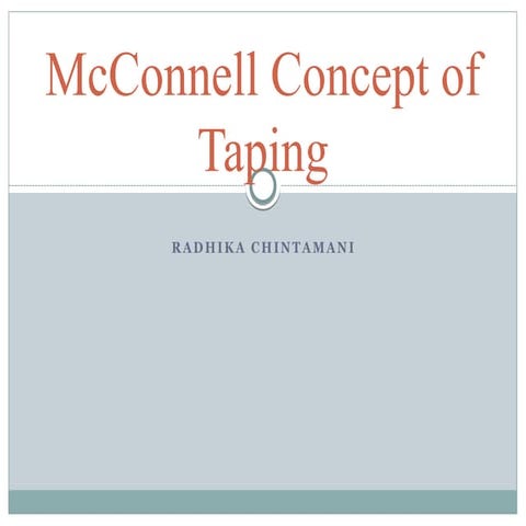 Mcconnell taping technique