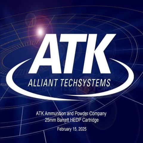 mccormick What is the ATK 25mm Barrett HEDP? High Explosive Point ...