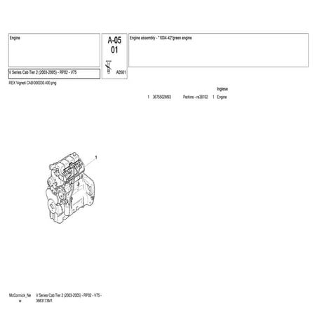 Mc cormick v series cab tier 2 (2003 2005) - rp02 - v75 tractor service repai...