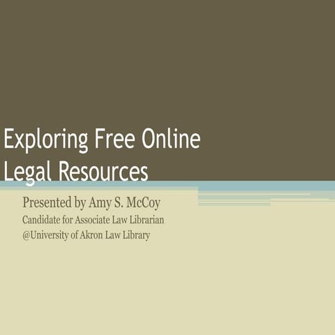 Exploring free online legal sources
