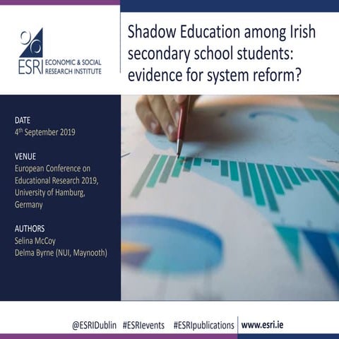 Shadow Education among Irish secondary school students: evidence for ...