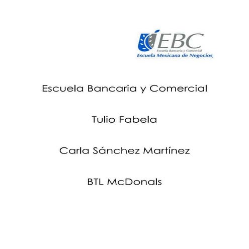 BTL McDonals Carla Sanchez 