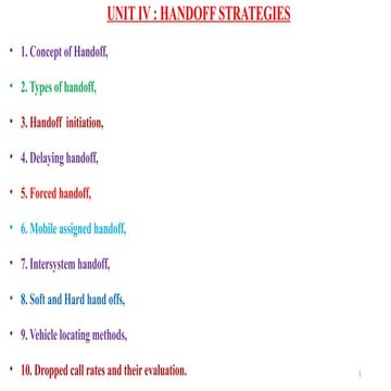 Mobile and cellular UNIT -IV NRIIT Final.pptx