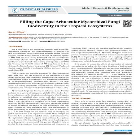 Role of native arbuscular mycorrhizal fungi on maize (Zea mays) growth ...