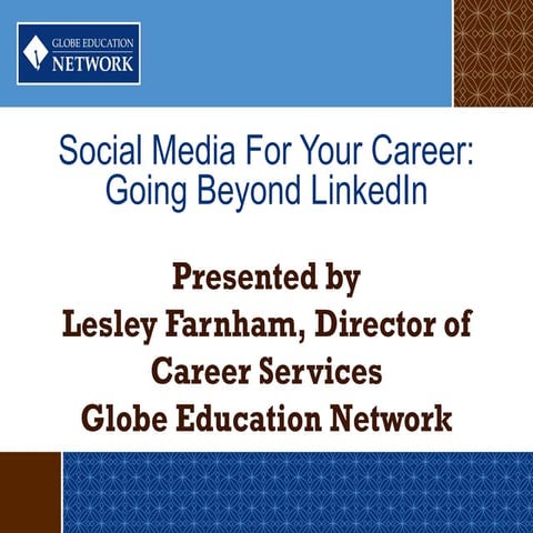 Social Media for Your Career 4.24.15