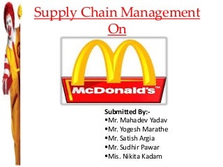 mcdonalds sudhir pawar