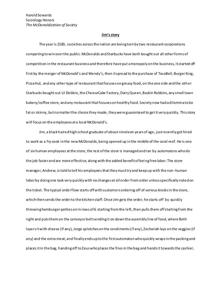 Control in mcdonaldization image