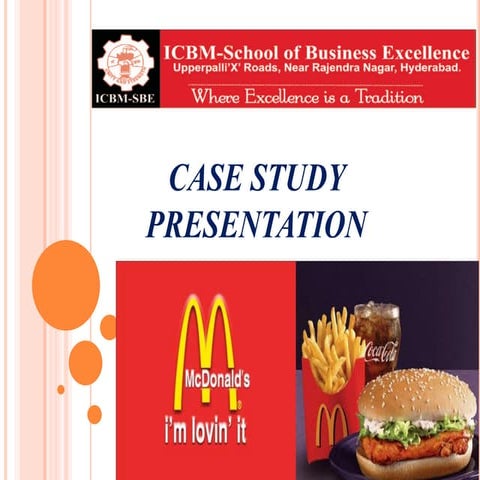 Mc donald's case study | PPTX