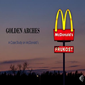 Case Study on McDonald's