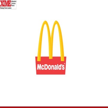 McDonalds - Case Study