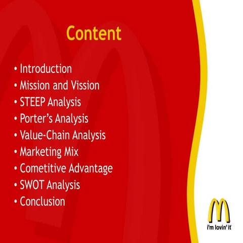 McDonald's analysis