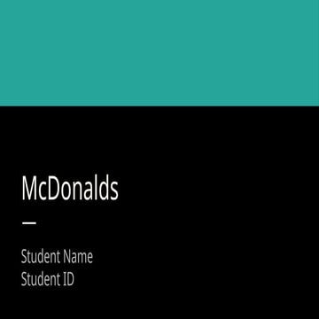 Comprehensive Analysis of McDonald's Business Operations and Strategies