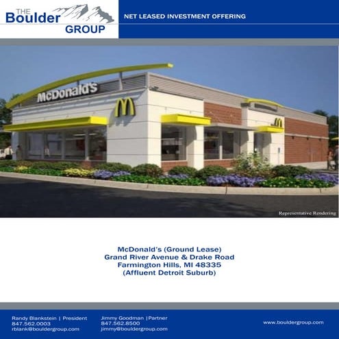 McDonalds Ground Lease