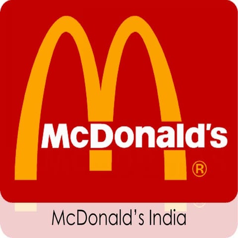 Mc donald's india