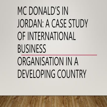 Mc Donald’s in Jordan Case ppt.pptx