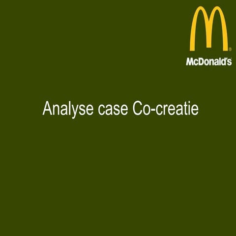 Casestudy Mc donalds mc mood