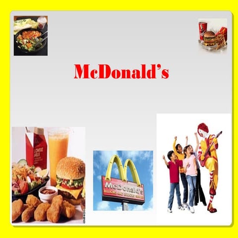 Mc donalds Franchise and History