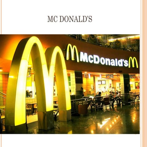 Mc donalds ppt