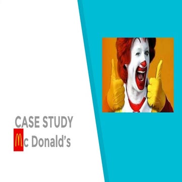 Case Study - McDonald's