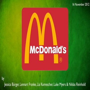 McDonald's Strategy Presentation