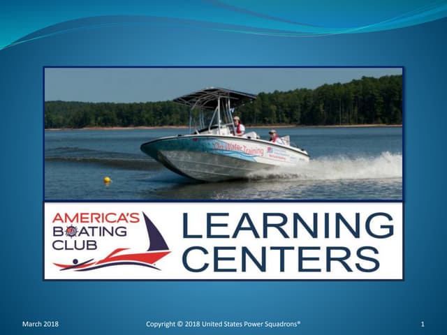 2018 IBWSS: America's Boating Club Learning Centers 