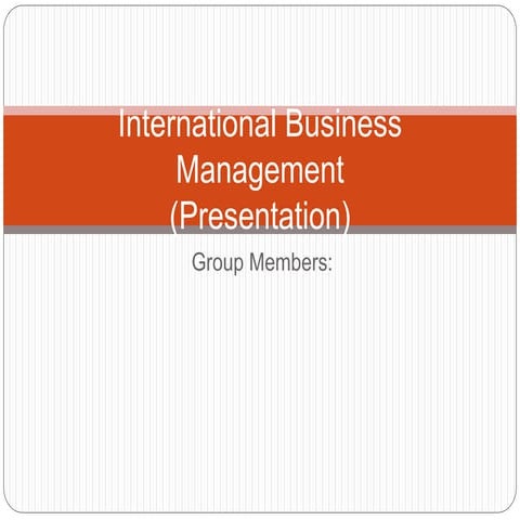 Final Report on Mc Donals Quetta