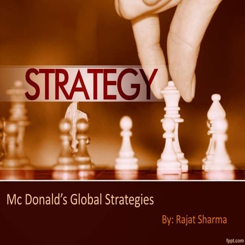 Mc Donald's International Strategy study