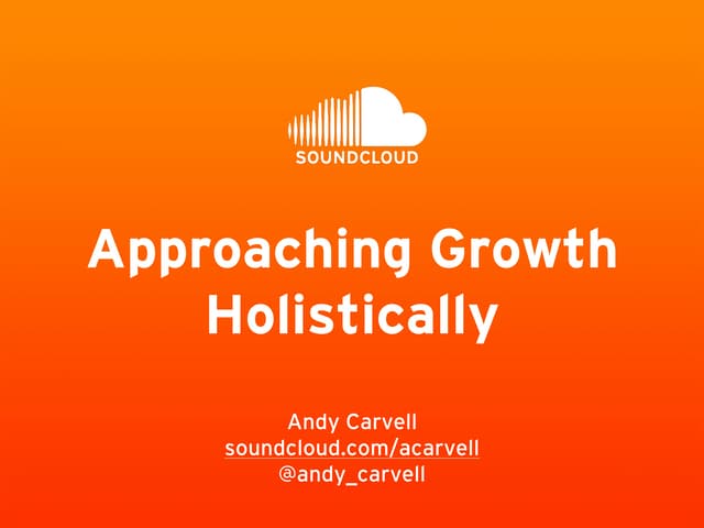 Mobile Convention Amsterdam - Soundcloud / Andy Carvell