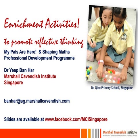 Enrichment for Primary Maths