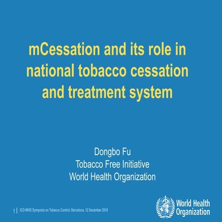 mCessation and its role in national tobacco cessation and treatment system
